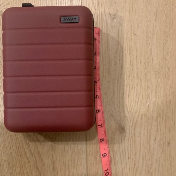 AWAY Travel Mini Luggage Hardshell Toiletry Case - Burgandy "Brick" - Picture 3 of 14